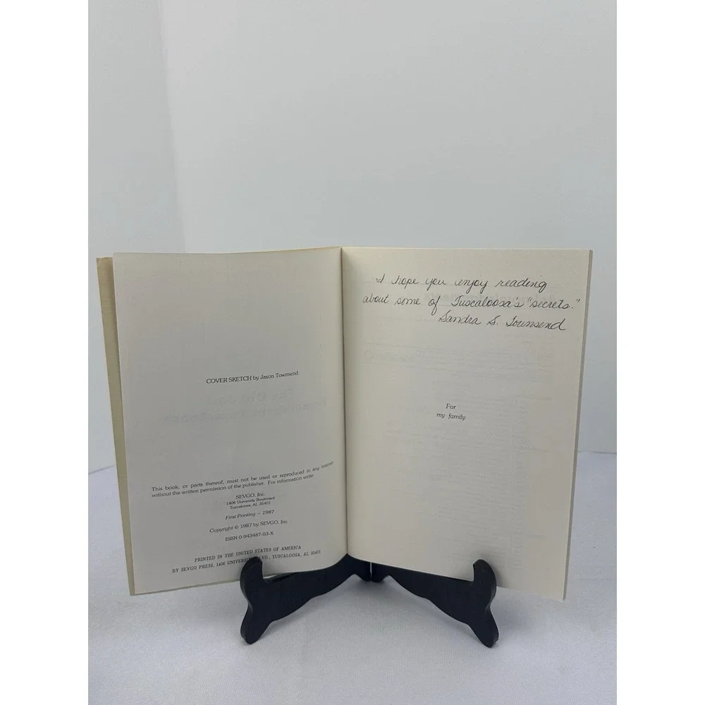 Vtg 1987 The‎ Old Jail Remembers Tuscaloosa Sandra Townsend Signed Local History